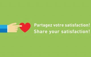 Partagez votre satisfaction! | Share your satisfaction!
